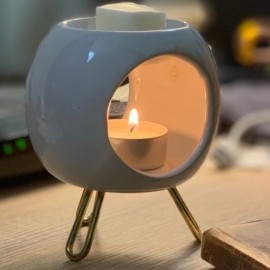 SANKO SCENT Lunar Wax Melt Diffuser, Δοχείο Καύσης Κεριού & Αρωματικό Κερί