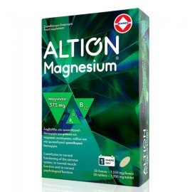 ALTION Magnesium, Συμπλήρωμα Διατροφής με Μαγνήσιο 375mg - 30tabs