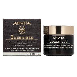APIVITA New Queen Bee Night Cream, Κρέμα Νύχτας Απόλυτης Αντιγήρανσης & Εντατικής Θρέψης - 50ml