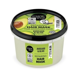 NATURA SIBERICA Organic shop Hair Mask Honey Avocado, Μάσκα Μαλλιών για Γρήγορη Επανόρθωση, Βιολογικό Αβοκάντο & Μέλι - 250ml