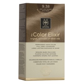 APIVITA My Color Elixir, Βαφή Μαλλιών No 9.38 - Ξανθό Πολύ Ανοιχτό Μελί Περλέ
