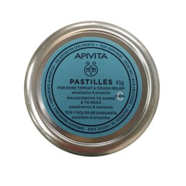 APIVITA Pastilles Eucalyptus & Propolis Παστίλιες Για Τον Λαιμό Ευκάλυπτος & Πρόπολη - 45gr