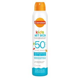 CARROTEN Kids Wet Skin Suncare Invisible Body Spray SPF50, Διάφανο Παιδικό Αντηλιακό Σπρέι Σώματος - 200ml