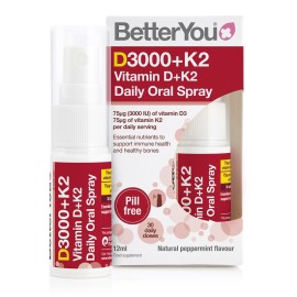 BETTER YOU Vitamin D3000+K2 Oral Spray, Βιταμίνη D + Κ2 σε Σπρέι - 12ml