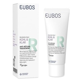 EUBOS Cool & Calm Redness Relieving Day Cream SPF50+, Καταπραϋντική Κρέμα Ημέρας για την Ερυθρότητα με Αντηλιακή Προστασία- 40ml