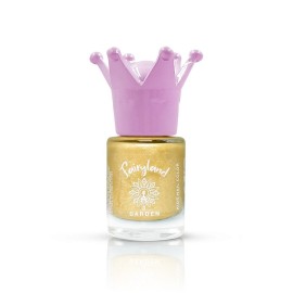 GARDEN Fairyland Nail Polish Glitter Gold Jiny 4, Παιδικό Βερνίκι Νυχιών με Άρωμα Φράουλα - 7.5ml