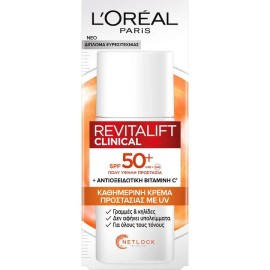 LOREAL PARIS Revitalift Clinical Fluid SPF50+, Λεπτόρρευστη Κρέμα Ημέρας με Αντηλιακή Προστασία - 50ml