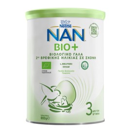 NESTLE NAN Bio+ 3, Βιολογικό Γάλα σε Σκόνη για Βρέφη από το 10ο Μήνα - 800gr
