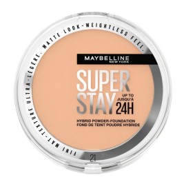 MAYBELLINE Super Stay 24H Hybrid Powder Foundation, Makeup με Υφή Πούδρας, 21 Nude Beige - 9gr