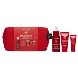 APIVITA Promo Beevine Elixir/ Lift Serum, Ορός Σύσφιξης & Lifting -30ml & ΔΩΡΟ Light Cream, Αντιρυτιδική Κρέμα Ελαφριάς Υφής -15ml & Eye & Lip Cream, Αντιρυτιδική Κρέμα -5ml & Νεσεσέρ, 1σετ