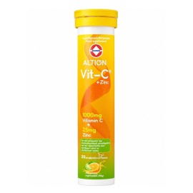 ALTION Vitamin C 1000mg & Zinc 25mg, Συμπλήρωμα Διατροφής με Βιταμίνη C & Ψευδάργυρο για την Ενίσχυση του Ανοσοποιητικού -20αναβρ. δισκία