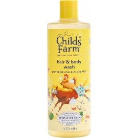 CHILDS FARM Hair & Body Wash Watermelon & Pineapple, Παιδικό Σαμπουάν & Αφρόλουτρο 2 σε 1 - 500ml