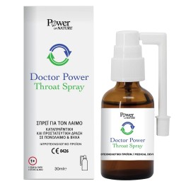 POWER OF NATURE Doctor Power Throat Spray, Σπρέι Για το Λαιμό - 30ml