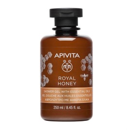 APIVITA Royal Honey Shower Gel, Κρεμώδες Aφρόλουτρο με Aιθέρια Έλαια - 250ml