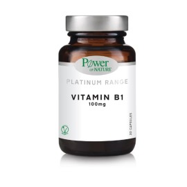 POWER OF NATURE Vitamin B1 100mg, Συμπλήρωμα Διατροφής με Βιταμίνη B1 - 30caps