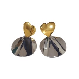 NOVITA Σκουλαρίκια Καρδιές σε Κίνηση -1 ζευγάρι