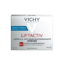 VICHY Liftactiv H.A Anti Wrinkle Firming Cream, Αντιρυτιδική Κρέμα Ημέρας για Ξηρή Επιδερμίδα - 50ml
