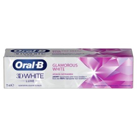 ORAL-B 3D White Luxe Glamorous White , Λευκαντική Οδοντόκρεμα - 75ml