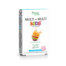 POWER OF NATURE Multi + Multi Kids, Μασώμενα Δισκία Πολυβιταμίνης για Παιδιά - 30tabs