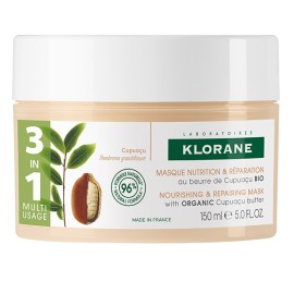 KLORANE Masque Nutrition, Μάσκα Θρέψης & Επανόρθωσης 3σε1 με Cupuaçu για Ξηρά Μαλλιά - 150ml