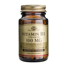 SOLGAR Vitamin Β1 (Θειαμίνη ) 100mg -100veg.caps