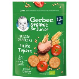 GERBER Organic for Junior Veggie Crackers, Κρακεράκια με Τομάτα για Παιδιά - 100gr