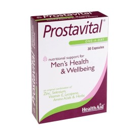 HEALTH AID Prostavital Mens Health & Wellbeing, Φυτικός Συνδυασμός με Βιταμίνες, Μέταλλα & Αμινοξέα για τον Προστάτη - 30caps