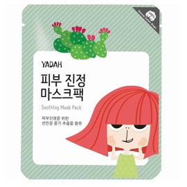 YADAH Soothing Mask Pack, 100% Βαμβακερή Μάσκα Καταπράυνσης της Επιδερμίδας - 1τεμ