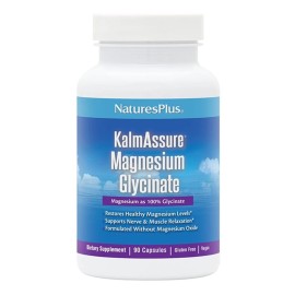 NATURES PLUS Kalmassure Magnesium Glycinate, Συμπλήρωμα Διατροφής με Γλυκινικό Μαγνήσιο -90caps