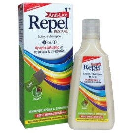 UNI-PHARMA Repel Anti- Lice Restore Lotion/ Shampoo, Αντιφθειρική Αγωγή - 200gr