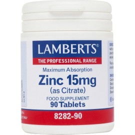 LAMBERTS Zinc 15mg(as Citrate) - 90tabs