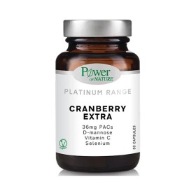 POWER OF NATURE Cranberry Extra, Συμπλήρωμα Διατρφής με Εκχύλισμα Κράνμπερι - 30caps