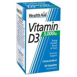 HEALTH AID Vitamin D3 5000 I.U. - 30caps