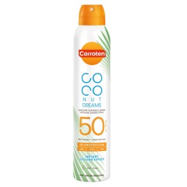 CARROTEN CocoNut Dreams Suncare Invisible Spray SPF50, Διάφανο Αντηλιακό Σώματος - 200ml