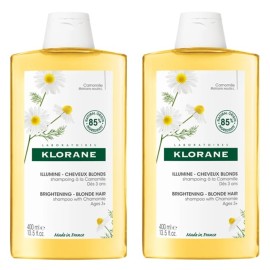 KLORAN Promo Camomille Shampoo -50% στο 2ο Προϊόν, Σαμπουάν για Ξανθιές Ανταύγιες με Χαμομήλι, 2x400ml