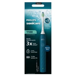 PHILIPS Sonicare Series 1100 HX3901/03, Επαναφορτιζόμενη Οδοντόβουρτσα Μπλε -1τεμ