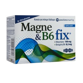 UNI-PHARMA Magne & B6 fix - 30φάκελοι