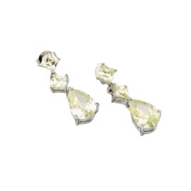 NOVITA Σκουλαρίκια Μεταλλικά με Ζιργκόν -1 ζευγάρι