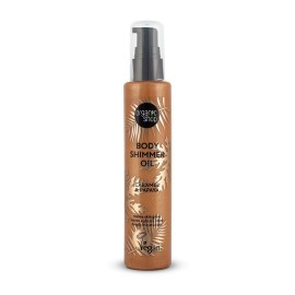 NATURA SIBERICA Organic Shop Body Shimmer Oil Caramel & Papaya, Ξηρό Λάδι Σώματος για Λάμψη - 100ml