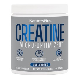 NATURES PLUS Creatine Monohydrate Powder, Μονοϋδρική Κρεατίνη Χωρίς Γεύση -330gr