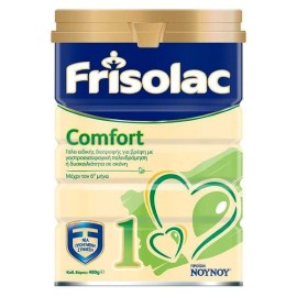 ΝΟΥΝΟΥ Frisolac Comfort 1 Ειδικό Γάλα Για Βρέφη Από 0 Έως 6 Μηνών Με Γαστροοισοφαγική Παλινδρόμηση ή Δυσκοιλιότητα  400gr