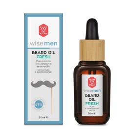 VICAN Wise Men Beard Oil, Fresh, Ξηρό Λάδι για τα Γένια - 30ml