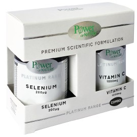 POWER OF NATURE Selenium 200μg - 30caps & ΔΩΡΟ Vitamin C 1000mg - 20tabs