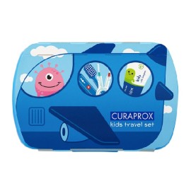 CURAPROX Kids Travel Set, Παιδικό Πακέτο Στοματικής Υγιεινής Ταξιδίου, Μπλε -1σετ