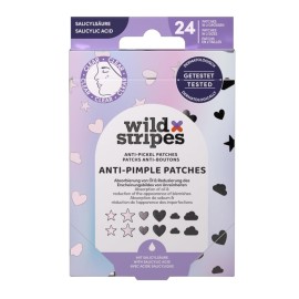 WILD STRIPES Anti-Pimple Patches Holo Clear with Salicylic Acid, Επιθέματα για Σπυράκια με Σαλικυλικό Οξύ -24τεμ