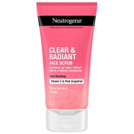 NEUTROGENA Clear & Radiant Face Scrub, Απολεπιστικό Προσώπου με Βιταμίνη C & Ροζ Γκρέιπφρουτ - 150ml