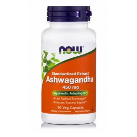 NOW FOODS Ashwagandha 450mg, Συμπλήρωμα Διατροφής με Ασβαγκάντα - 90veg caps