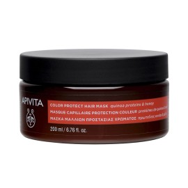 APIVITA Color Protect Hair Mask, Μάσκα Προστασίας Χρώματος με Πρωτεΐνες Κινόα & Μέλι - 200ml