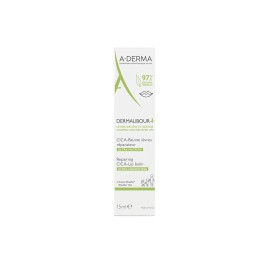 A-DERMA Dermalibour+ Repairing Cica Lip Balm, Eπανορθωτικό CICA-Βάλσαμο Χειλιών - 15ml