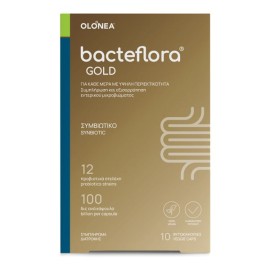 OLONEA BacteFlora Gold, Συνδυασμός Προβιοτικών και Πρεβιοτικού Υψηλής Περιεκτικότητας - 10 caps